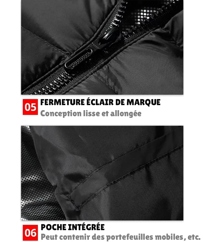 Manteau chauffant 21 zones pour hommes et femmes